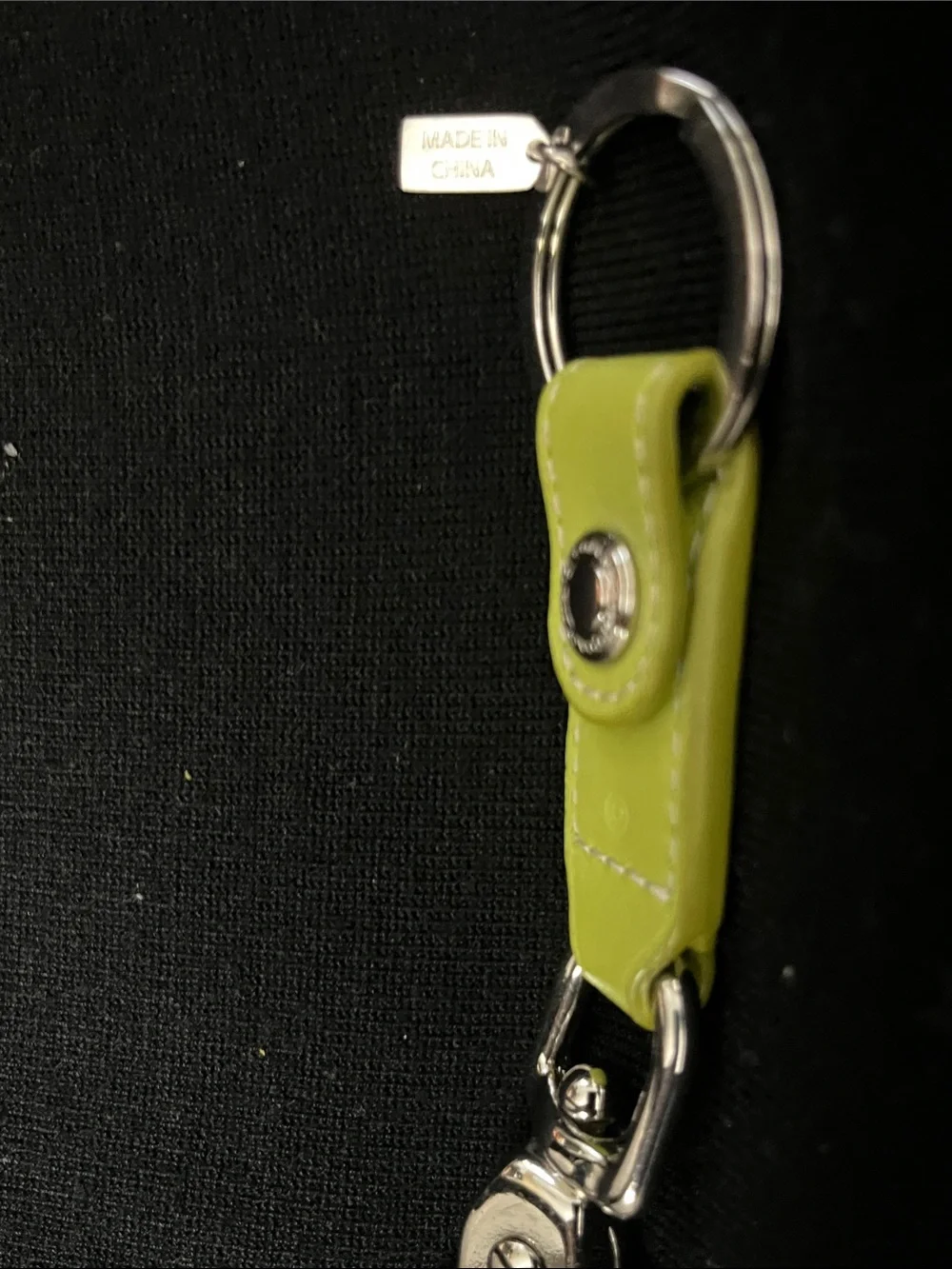 NWOT COACH VINTAGE PISTACHIO LEATHER KEY FOB